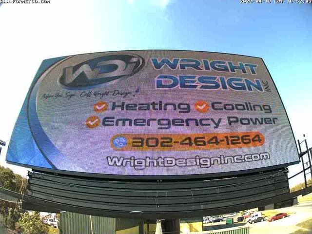 A billboard advertising a heating company