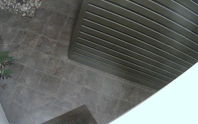 A view from above of a bathroom floor