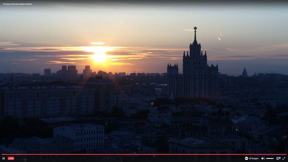 Район Москвы-Сити, панорама города.