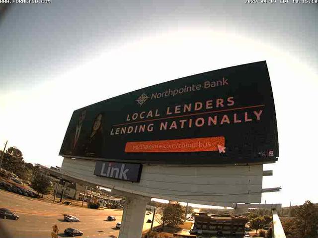 A large billboard advertising local lenders lending nationally