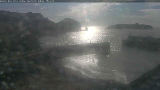 A webcam image of a large body of water