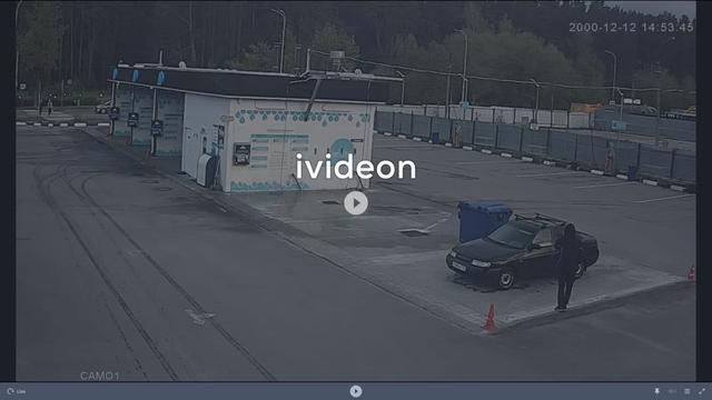 Скриншот парковки с видео на ней