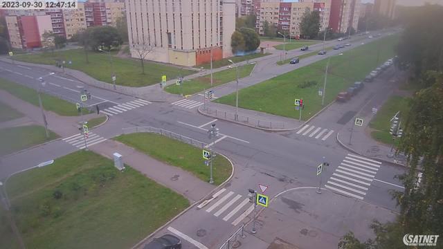 Пересечение улиц Ботаническая - Чебышевская.