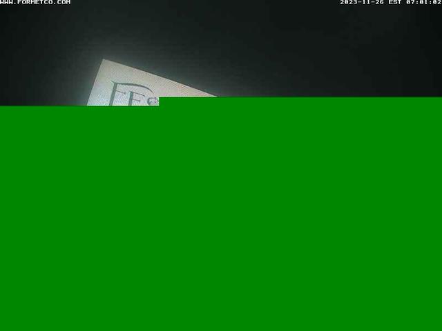 A green screen with a white envelope in it