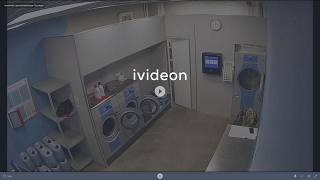 A fisheye view of a store with the words videon on it