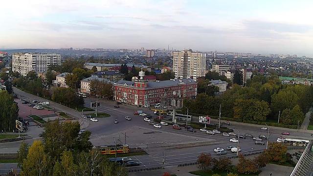 Panorama of Barnaul in real time (Intersection of Krasnoarmeysky Ave. - Stroiteley Ave.).