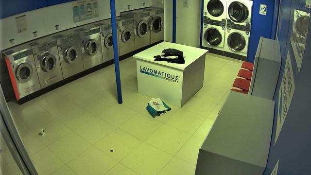 A laundry room with a washer and dryer