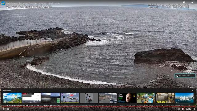 Изображение ночного пляжа с веб-камеры