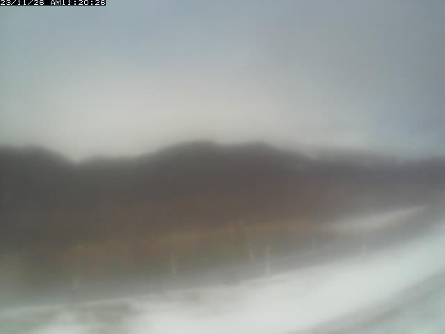 A blurry photo of a foggy field