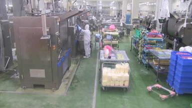 A group of people working in a factory